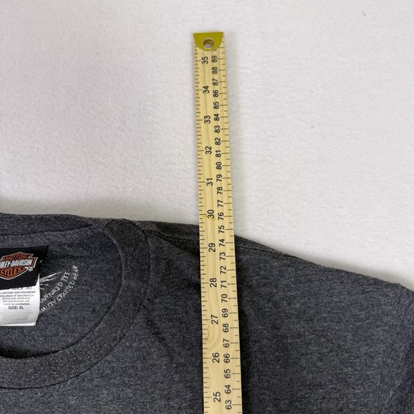 Harley Davidson XL Long Sleeve Eureka Springs AR Hog Boar Biker Built Charcoal - Picture 6 of 10